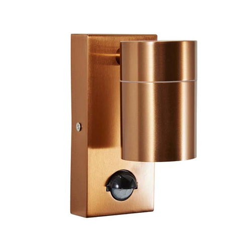 Forum Leto Down PIR Wall Light Copper